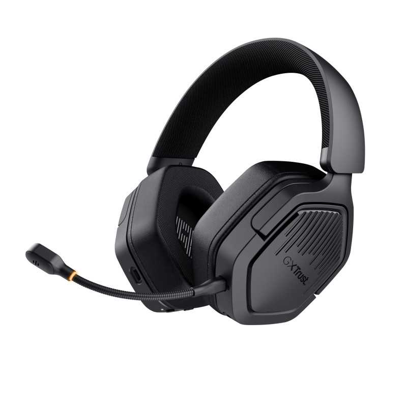 Trust GXT 493 Carus Auricolare Con cavo e senza cavo A Padiglione, Casco Gaming USB Type-C / USB Type-A Bluetooth Nero