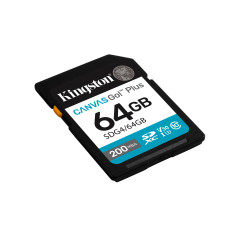 Kingston Technology 64GB SDXC Canvas Go Plus Gen4 200MB s C10 UHS-I U3 V30