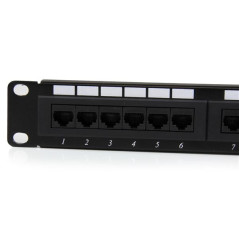 StarTech.com Patch Panel Cat 6 a 24 porte 1U - Pannello di cablaggio per rete Cat6 C6PANEL24