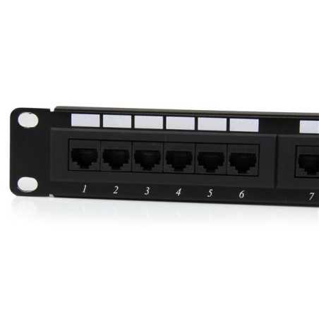 StarTech.com Patch Panel Cat 6 a 24 porte 1U - Pannello di cablaggio per rete Cat6 C6PANEL24