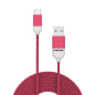 Celly PT-MC001-5P cavo USB USB 2.0 1,5 m Micro-USB A USB A Rosa
