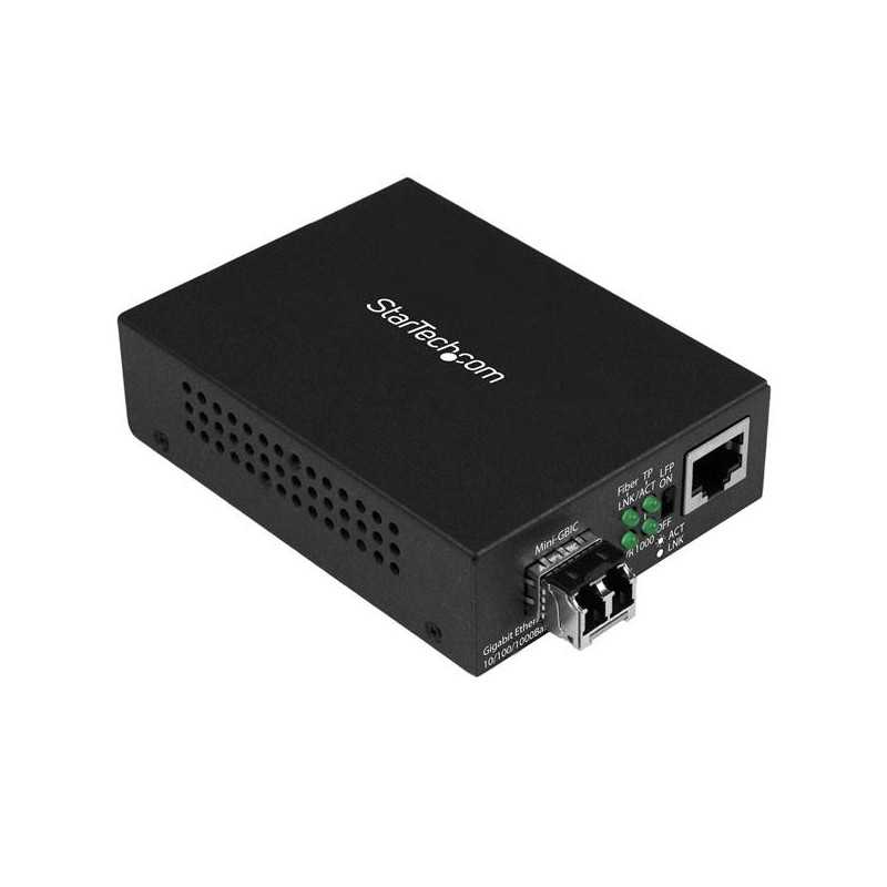 StarTech.com Convertitore multimediale compatto Gigabit Ethernet a Fibra multimodale - 850 nm LC - 550 m MCM1110MMLC