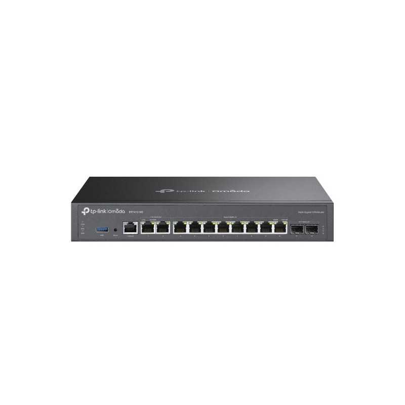 TP-Link Omada ER7412-M2 router cablato 2.5 Gigabit Ethernet, Gigabit Ethernet Nero TP-Link Omada ER7412-M2 router cablato 2.5 Gigabit Ethernet, Gigabit Ethernet Nero