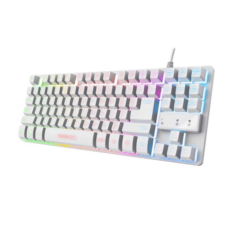 Trust GXT 833W tastiera Gaming USB QWERTY Italiano Bianco 24738