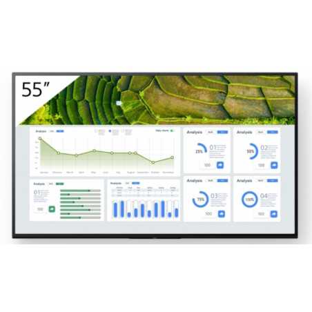 Sony FW-55BZ30L visualizzatore di messaggi Pannello piatto per segnaletica digitale 139,7 cm (55") LCD Wi-Fi 440 cd m² 4K Ultra