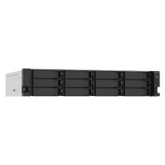 QNAP TS-1273AU-RP-8G server NAS e di archiviazione Armadio (2U) Ryzen Embedded V1500B 8 GB DDR4 0 TB QNAP QTS Alluminio, Nero
