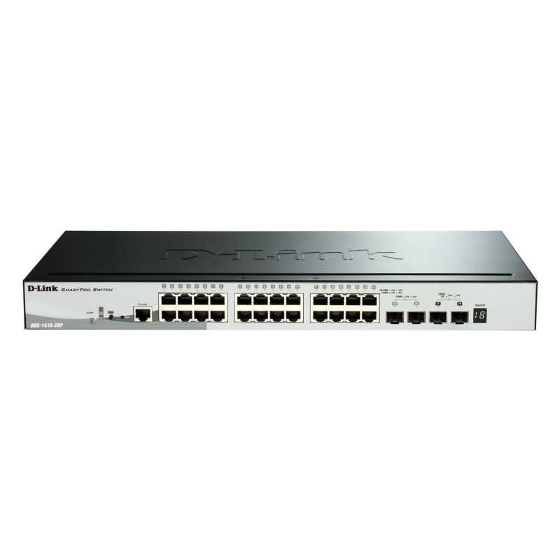 D-Link DGS-1510-28P switch di rete Gestito L3 Gigabit Ethernet (10/100/1000) Supporto Power over Ethernet (PoE) N DGS-1510-28P/E