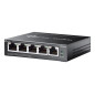 TP-Link Omada ES205G Gestito Gigabit Ethernet (10/100/1000) Supporto Power over Ethernet (PoE) Nero ES205GP