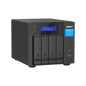 QNAP TVS-H474 NAS Tower Intel® Pentium® G7400 8 GB DDR4 0 TB QuTS hero Nero TVS-H474-PT-8G
