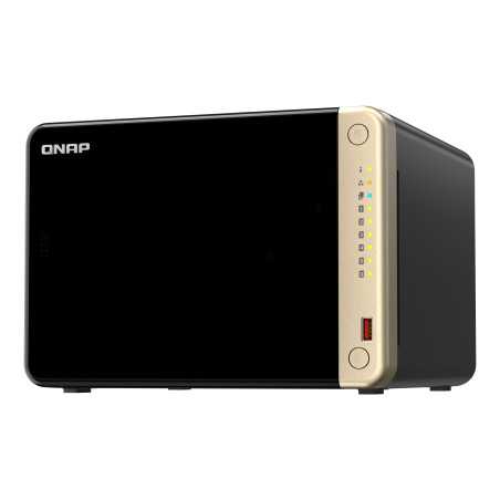 QNAP TS-664 NAS Tower Intel® Celeron® N5095 8 GB DDR4 0 TB QNAP QTS Nero, Bronzo TS-664-8G