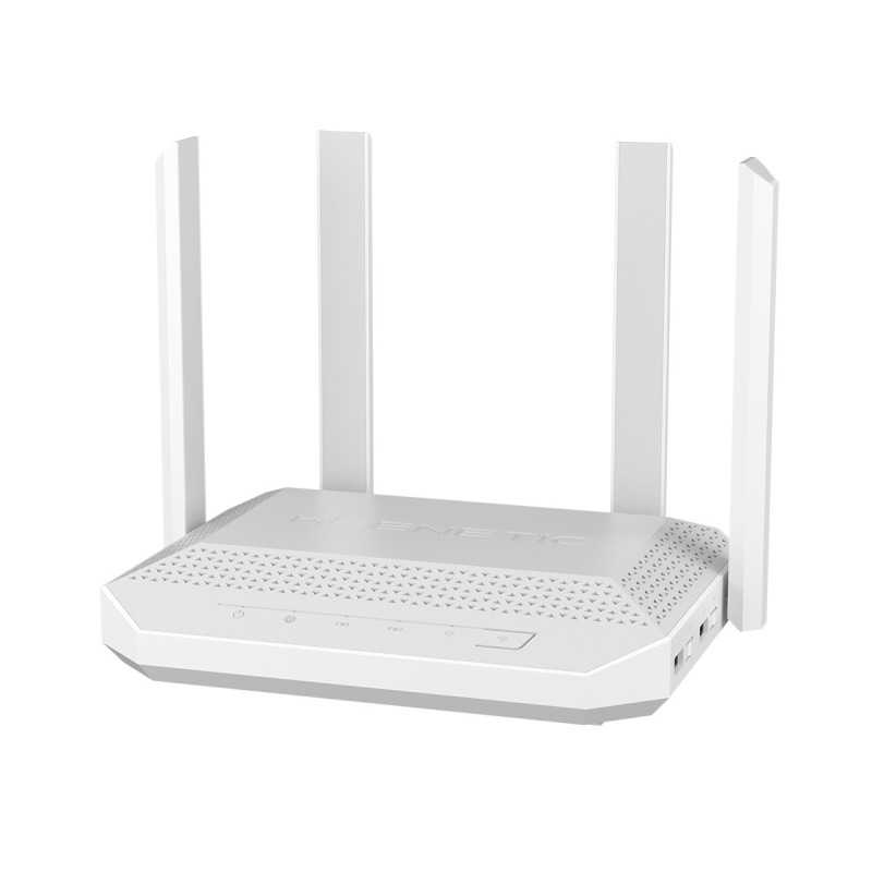 Keenetic Hero Router Wi-Fi 6 mesh AX3000 multi-Gigabit, 4 porte 1 Gigabit e 1 porta 2.5 Gigabit, porta combinata SFP, porte USB