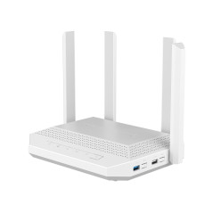 Keenetic Hero Router Wi-Fi 6 mesh AX3000 multi-Gigabit, 4 porte 1 Gigabit e 1 porta 2.5 Gigabit, porta combinata SFP, porte USB