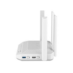 Keenetic Hero Router Wi-Fi 6 mesh AX3000 multi-Gigabit, 4 porte 1 Gigabit e 1 porta 2.5 Gigabit, porta combinata SFP, porte USB