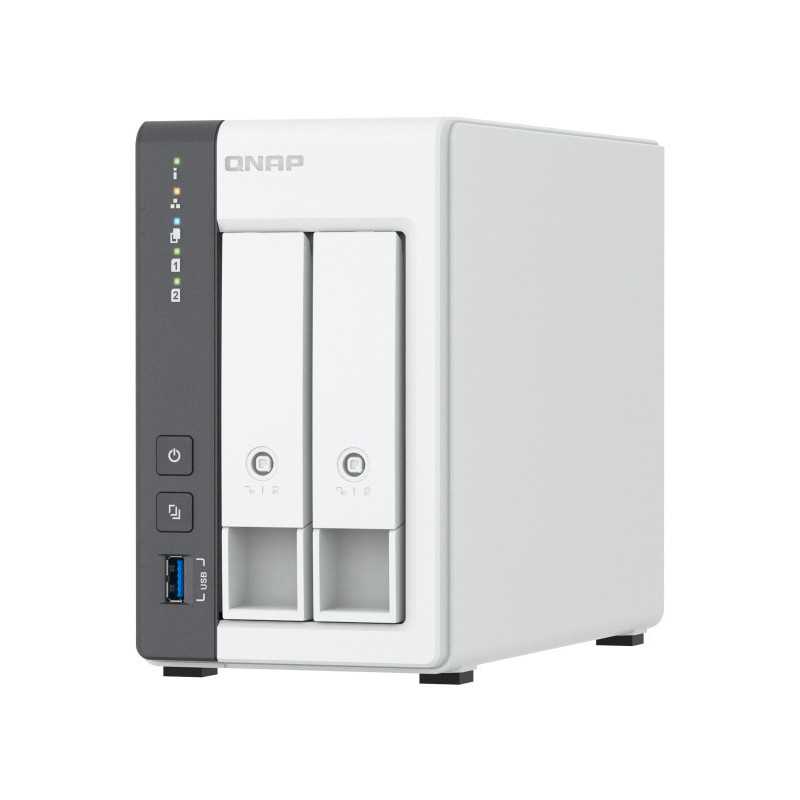 QNAP TS-216G server NAS e di archiviazione Tower Cortex-A Cortex-A55 4 GB HDD Bianco