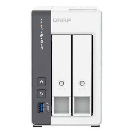 QNAP TS-216G server NAS e di archiviazione Tower Cortex-A Cortex-A55 4 GB HDD Bianco