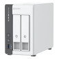 QNAP TS-216G server NAS e di archiviazione Tower Cortex-A Cortex-A55 4 GB HDD Bianco