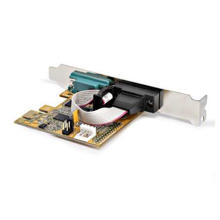 StarTech.com Scheda seriale PCI Express a due porte - Scheda di interfaccia seriale da PCIe a 2x RS232 (DB9)- 21050-PC-SERIAL-LP