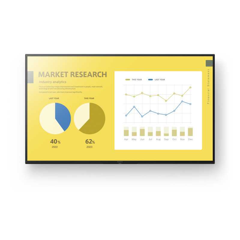 Sony FW-43EZ20L visualizzatore di messaggi Pannello piatto per segnaletica digitale 109,2 cm (43") LED Wi-Fi 350 cd/m² 4K Ultra Sony FW-43EZ20L visualizzatore di messaggi Pannello piatto per segnaletica digitale 109,2 cm (43") LED Wi-Fi 350 cd/m² 4K Ultra