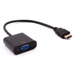 Nilox ADATTATORE HDMI - VGA M H 0,15 m HDMI tipo A (Standard) VGA (D-Sub) Nero