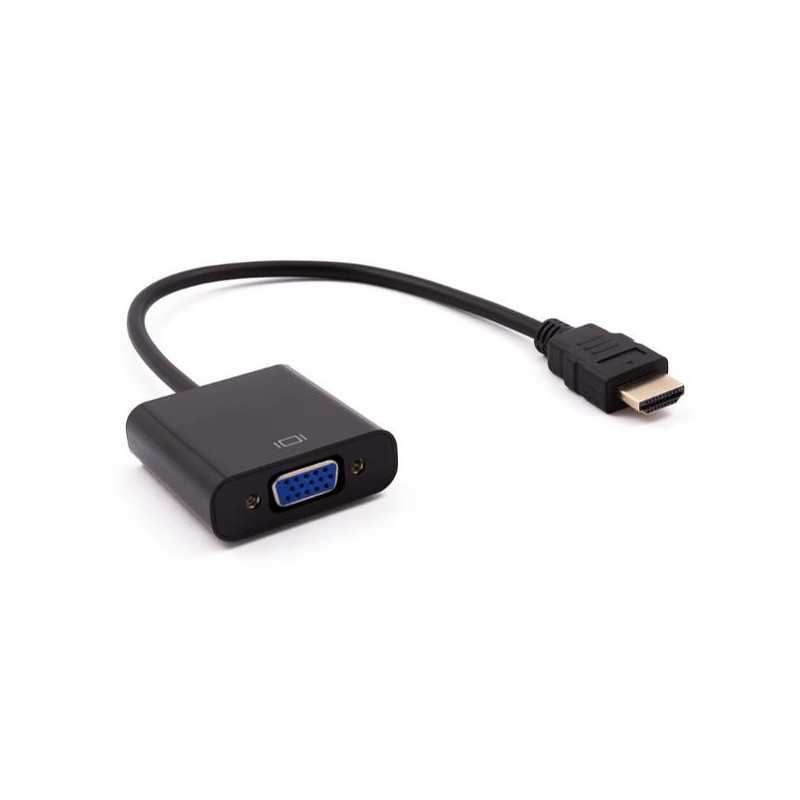Nilox ADATTATORE HDMI - VGA M/H 0,15 m HDMI tipo A (Standard) VGA (D-Sub) Nero
