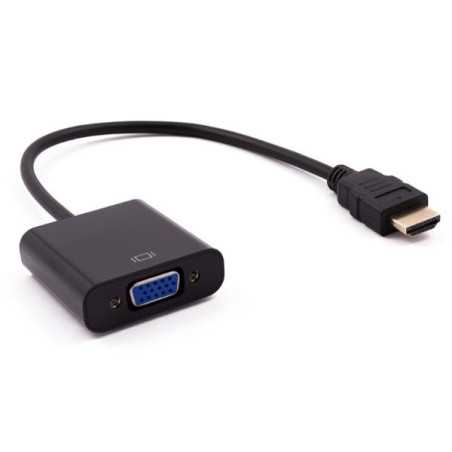 Nilox ADATTATORE HDMI - VGA M H 0,15 m HDMI tipo A (Standard) VGA (D-Sub) Nero