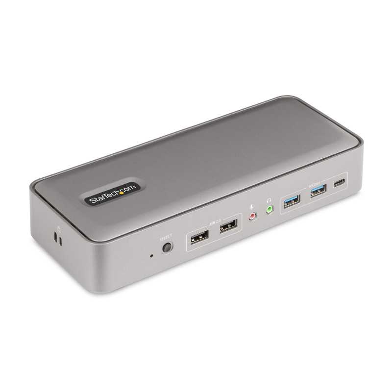 StarTech.com KVM Docking Station USB-C per due laptop, docking station DisplayPort a doppio monitor 4K 60 Hz 129UE-USBC-KVM-DOCK