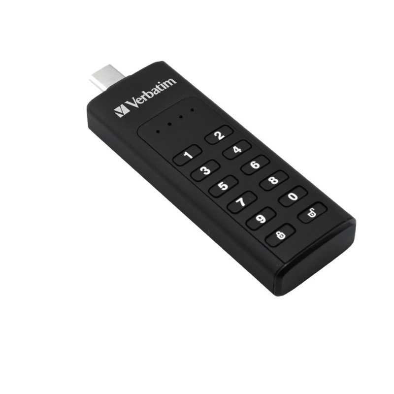 Verbatim Keypad Secure - Memoria USB 3.0 con tastierino d'accesso e crittografia dei dati - 32 GB - Nero Verbatim Keypad Secure - Memoria USB 3.0 con tastierino d'accesso e crittografia dei dati - 32 GB - Nero