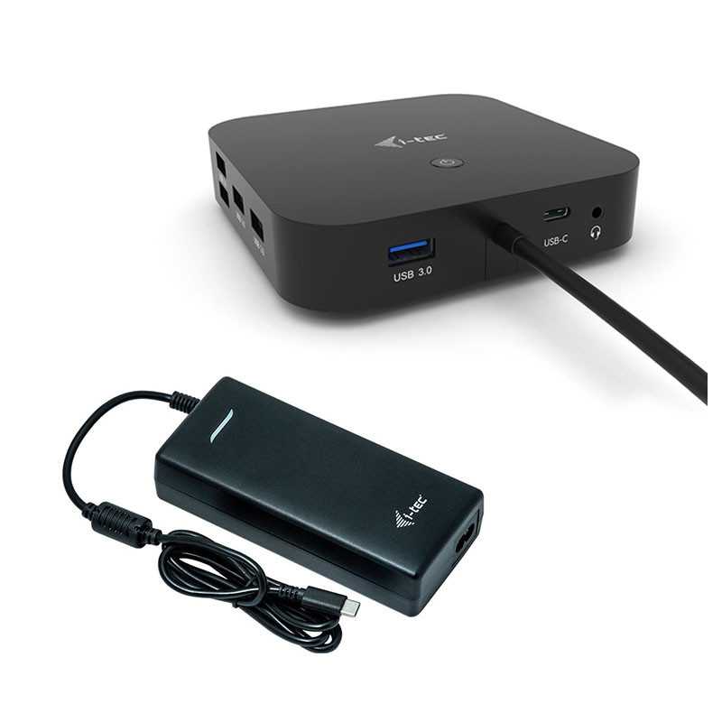 i-tec USB-C Dual Display Docking Station with Power Delivery 100 W + Universal Charger 100 W C31DUALDOCKPD100W
