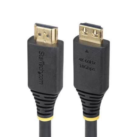 StarTech.com HDMI2-CABLE-GRIP-10F Cavo HDMI 2.0 ad Alta Velocità da 3m con Connettori a Scatto, 4K 60Hz/1440p 144Hz, HDR10/HDCP
