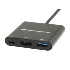 Conceptronic DONN01B replicatore di porte e docking station per laptop USB 3.2 Gen 1 (3.1 Gen 1) Type-C Nero ALTHEA21W65