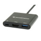 Conceptronic DONN01B replicatore di porte e docking station per laptop USB 3.2 Gen 1 (3.1 Gen 1) Type-C Nero ALTHEA21W65