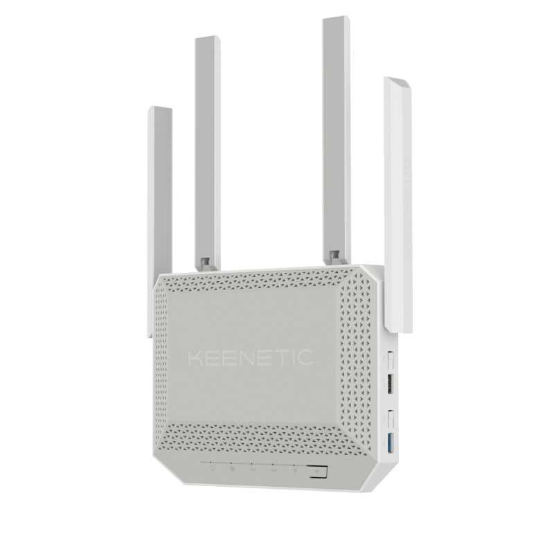 Keenetic Tita﻿n Router Multi-Gigabit Wi-Fi 7 BE7200 mesh con smart switch con 1 porta 10G, 1 porta 2.5G e 4 porte 1G, porte USB