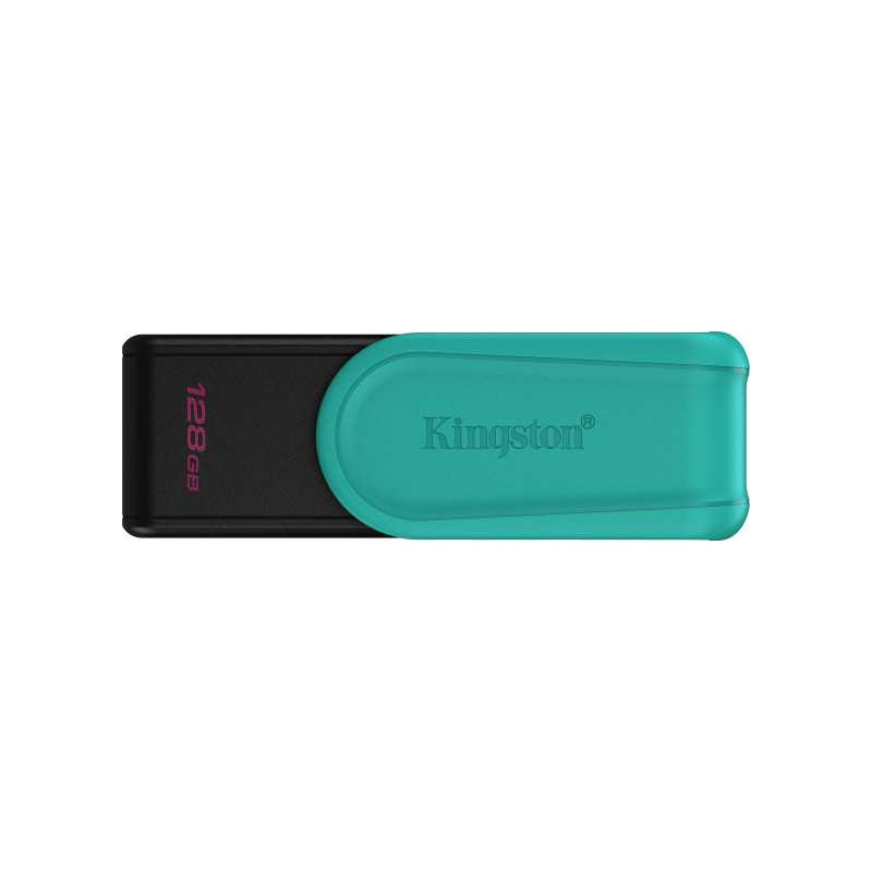 Kingston Technology DataTraveler 128GB Portable USB 3.2 Gen 1 Exodia S (Nero/Turchese) Kingston Technology DataTraveler 128GB Portable USB 3.2 Gen 1 Exodia S (Nero/Turchese)