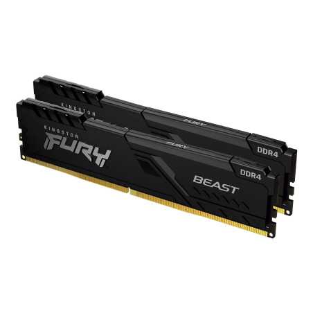 Kingston Technology FURY Beast 32GB 3200MT/s DDR4 CL16 DIMM (Kit da 2) Black KF432C16BBK2/32