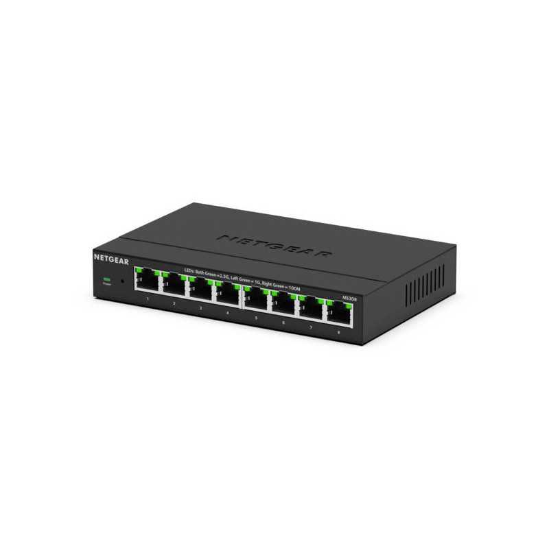 NETGEAR MS308 Non gestito 2.5G Ethernet (100/1000/2500) Nero