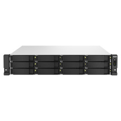 QNAP TS-h1887XU-RP NAS Armadio (2U) Intel Xeon E E-2334 16 GB DDR4 0 TB QuTS hero Nero, Bianco