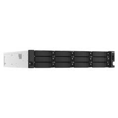 QNAP TS-h1887XU-RP NAS Armadio (2U) Intel Xeon E E-2334 16 GB DDR4 0 TB QuTS hero Nero, Bianco