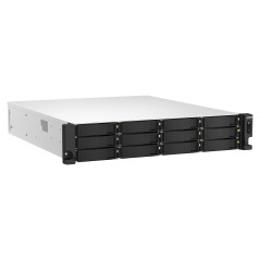 QNAP TS-h1887XU-RP NAS Armadio (2U) Intel Xeon E E-2334 16 GB DDR4 0 TB QuTS hero Nero, Bianco