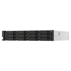 QNAP TS-h1887XU-RP NAS Armadio (2U) Intel Xeon E E-2334 16 GB DDR4 0 TB QuTS hero Nero, Bianco