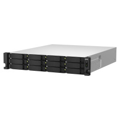 QNAP TS-h1887XU-RP NAS Armadio (2U) Intel Xeon E E-2334 16 GB DDR4 0 TB QuTS hero Nero, Bianco