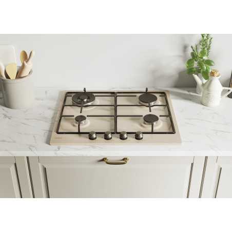 Candy Classic CHW6BRAV4WGT Avena Da incasso 60 cm Gas 4 Fornello(i)