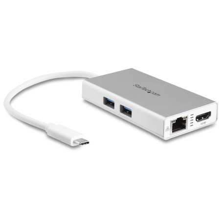 StarTech.com Adattatore USB-C Multiporta - Docking Station da viaggio USB-C con HDMI 4K - 60W Alimentazione Pass-Thro DKT30CHPDW