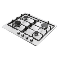 Candy Moderna CHG6BF4WTX Acciaio inox Da incasso 60 cm Gas 4 Fornello(i)