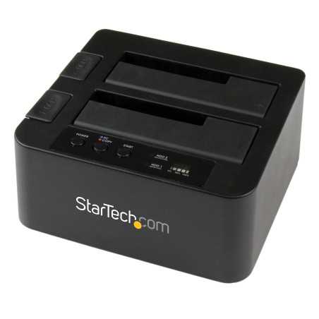 StarTech.com Docking Station per Hard Disk a 2 Slot - Duplicatore Standalone USB 3.0 (5 Gbps)/eSATA per SSD/HDD SATA SDOCK2U33RE