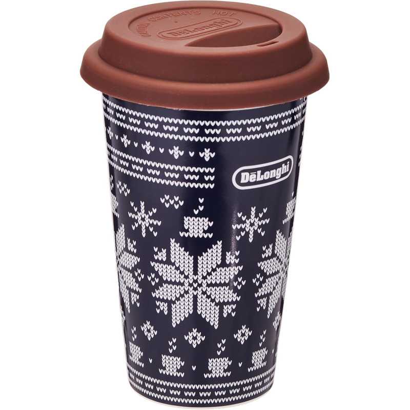 De'Longhi Tazza Termica DLSC076, Bicchiere Termico per Drink Caldi e Freddi