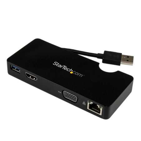 StarTech.com Mini Docking Station Universale per Laptop USB 3.0 con uscita HDMI/VGA e Gigabit Ethernet USB3.0 USB3SMDOCKHV