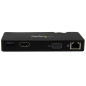 StarTech.com Mini Docking Station Universale per Laptop USB 3.0 con uscita HDMI/VGA e Gigabit Ethernet USB3.0 USB3SMDOCKHV