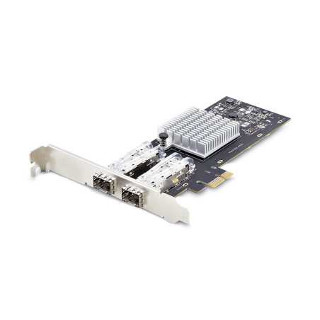 StarTech.com Scheda di Rete SFP GbE a 2 Porte, PCIe 2.1 x1, Intel I210-IS, Controller 1GbE, 1000BASE rame/fi P021GI-NETWORK-CARD