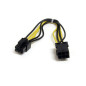 StarTech.com Cavo di estensione alimentatore PCI Express 6 pin 20 cm StarTech.com Cavo di estensione alimentatore PCI Express 6 pin 20 cm