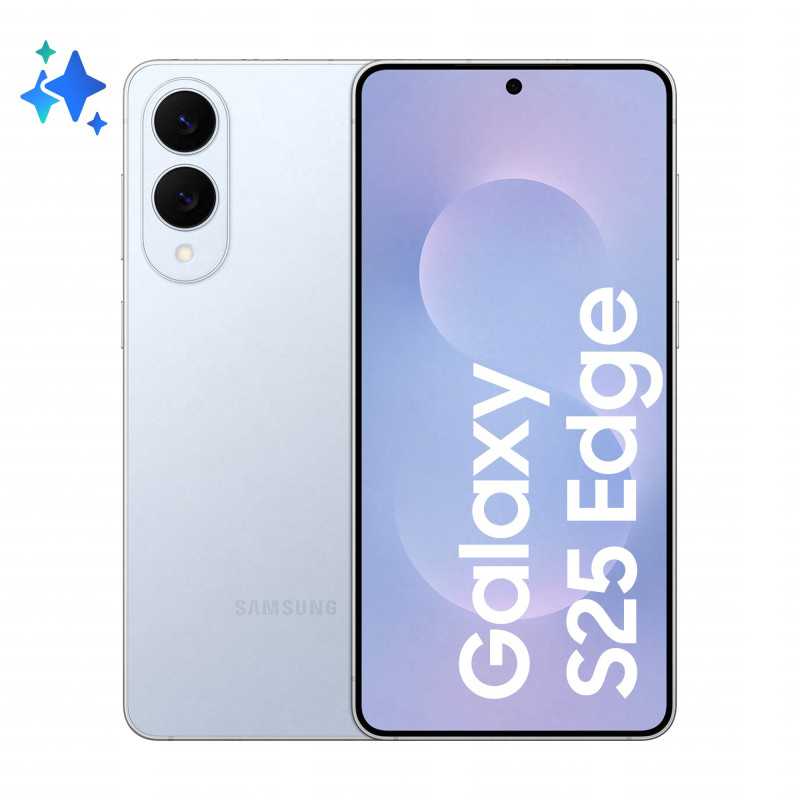 Samsung Galaxy S25 Edge, Smartphone AI, Display 6.7'' QHD+ Dynamic AMOLED 2X, Fotocamera 200MP, RAM 12GB, 512GB,  SM-S937BLBGEUE